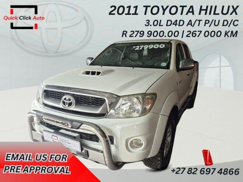 2011 Toyota Hilux 3.0 D4D A/T Double Cab