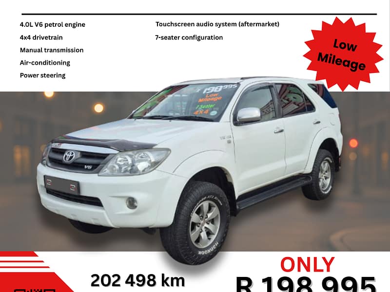 2008 Toyota Fortuner 4.0 V6 4x4