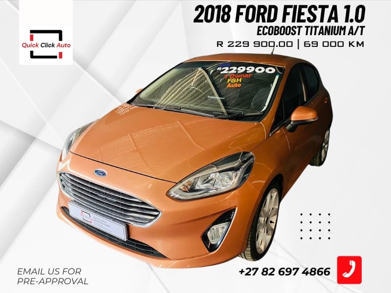 2018 Ford Fiesta 1.0 Ecoboost Titanium A/T