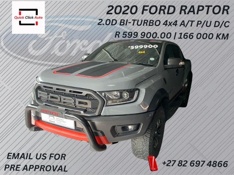 2020 Ford Ranger Raptor 2.0 Bi-Turbo 4x4 A/T